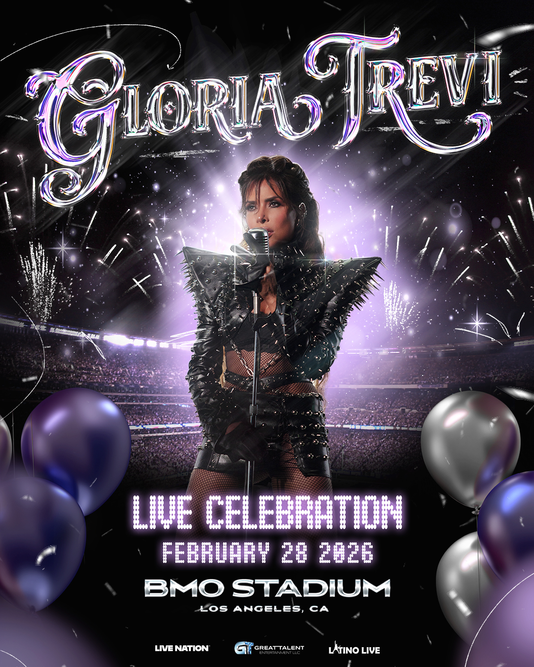 Gloria Trevi at BMO Stadium on Saturday, February 28, 2026
